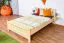 Kinderbett / Jugendbett, Buche massiv Vollholz natur 108, inkl. Lattenrost - 140 x 200 cm (B x L) 