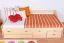 Bettgestell Kiefer 90 x 200 cm Natur