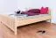Jugendbett Kiefer massiv Vollholz natur 65C, inkl. Lattenrost -180 x 200 cm (B x L)