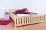 Jugendbett Kiefer massiv Vollholz natur 65C, inkl. Lattenrost -180 x 200 cm (B x L)