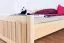 Jugendbett Kiefer massiv Vollholz natur 65C, inkl. Lattenrost -180 x 200 cm (B x L)