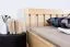 Jugendbett Kiefer massiv Vollholz natur 65C, inkl. Lattenrost -180 x 200 cm (B x L)