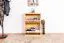 Massivholz-Schuhschrank, Farbe: Natur 80x58x30 cm