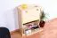 Massivholz-Schuhschrank, Farbe: Natur 80x58x30 cm