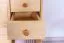 Schuhschrank Kiefer Holz massiv, Farbe: Natur 80x90x40 cm