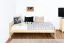 Kinderbett / Jugendbett Kiefer massiv Vollholz natur 84, inkl. Lattenrost - 100 x 200 cm (B x L) 
