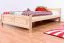 Kinderbett / Jugendbett Buche massiv Vollholz natur 117, inkl. Lattenrost - 140 x 200 cm (B x L)