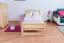 Kinderbett / Jugendbett Kiefer massiv Vollholz natur 72, inkl. Lattenrost - 90 x 200 cm (B x L)