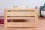 Kinderbett / Jugendbett Kiefer massiv Vollholz natur 72, inkl. Lattenrost - 90 x 200 cm (B x L)