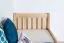 Kinderbett / Jugendbett  Buche massiv Vollholz natur 107, inkl. Lattenrost - 80 x 200 cm (B x L)