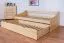 Bettgestell Kiefer 90 x 200 cm Natur