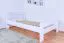 Jugendbett "Easy Premium Line" K6, 120 x 200 cm Buche Vollholz massiv weiß lackiert