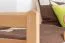 Stockbett für Erwachsene "Easy Premium Line" K20/n inkl. 2 Schubladen und 2 Abdeckblenden, Kopf- und Fußteil gerade, Buche Vollholz massiv Natur - Liegefläche: 90 x 200 cm, teilbar