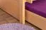 Etagenbett / Stockbett "Easy Premium Line" K19/h inkl. Liegeplatz und 2 Abdeckblenden, Kopf- und Fußteil mit Löchern, Buche Vollholz massiv Natur - Liegefläche: 90 x 200 cm (B x L), teilbar