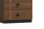 Büro Komplett - Set C Mojokerto, 5-teilig, Farbe: Walnuss / Schwarz
