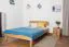 Massivholzbett / Jugendbett Wooden Nature 01, mit Kopfteil, Eiche geölt, Liegefläche 140 x 200 cm, besondere Holzveredelung, einzigartiges Design