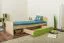Kinderbett / Jugendbett Dennis 13 inkl. Schublade, Farbe: Esche Grün - Liegefläche: 80 x 195 cm (B x L)