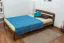 Kinderbett / Jugendbett Kiefer Vollholz massiv Nussfarben A5, inkl. Lattenrost - Abmessung 140 x 200 cm