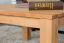 Wohnzimmertisch Kernbuche Massivholz Farbe: Natur 45x80x80 cm