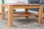 Wohnzimmertisch Kernbuche Massivholz Farbe: Natur 45x80x80 cm