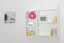 Hängeregal, Wandregal, Bücherregal - 100 cm breit, Kiefer Massivholz, Farbe: Weiß