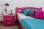 Bettgestell Buche 120 x 200 cm Rosa