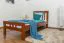 Kinderbett / Jugendbett "Easy Premium Line" K8, Buche Vollholz massiv kirschrot lackiert - Liegefläche: 90 x 200 cm