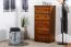 Kommode Kiefer massiv Vollholz Eichefarben Rustikal Junco 141 - Abmessungen: 123 x 60 x 42 cm (H x B x T)