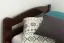 Bett 140 x 200 cm Buche Dunkelbraun