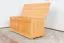 Truhe Holztruhe Kiefer massiv Vollholz Erlefarben 180 – 50 x 120 x 48 cm (H x B x T), Sitztruhe