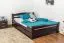 Bett 140 x 200 cm Buche Schokobraun