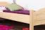 Kinderbett / Jugendbett Buche Vollholz massiv natur 113, inkl. Rollrost - 80 x 200 cm (B x L)