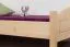 Kinderbett / Jugendbett Buche Vollholz massiv natur 113, inkl. Rollrost - 80 x 200 cm (B x L)