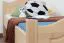 Kinderbett / Jugendbett Buche Vollholz massiv natur 113, inkl. Rollrost - 80 x 200 cm (B x L)