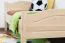 Kinderbett / Jugendbett Buche massiv Vollholz natur 113, inkl. Lattenrost - 90 x 200 cm (B x L)