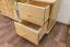 TV-Lowboard Massivholz Farbe: Natur 55x136x47 cm 