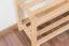 Schuhregal Kiefer Holz massiv, Farbe: Natur 40x58x26 cm
