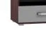TV-Unterschrank Tabubil 09, Farbe: Wenge / Grau - Abmessungen: 48 x 135 x 48 cm (H x B x T)