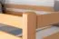 Etagenbett / Stockbett 90 x 200 cm "Easy Premium Line" K17/n, Höhe 174 cm, Buche Massivholz Natur lackiert, teilbar, großer Abstand zwischen den Betten