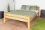 Jugendbett "Easy Premium Line" K35 aus Buche Vollholz massiv Natur, schlichtes Einzelbett, Liegefläche 140 x 200 cm, inkl. Rollrost, langlebig und stabil