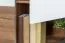 Kommode Manase 07, Farbe: Eiche Braun / Weiß Hochglanz - 97 x 180 x 41 cm (H x B x T)
