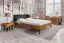 Doppelbett Masterton 01 Wildeiche massiv geölt - Liegefläche: 180 x 200 cm (B x L)