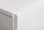 Wohnwand Kongsvinger 12, Farbe: Grau Hochglanz / Eiche Wotan - Abmessungen: 160 x 330 x 40 cm (H x B x T), mit genügend Stauraum