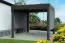 Sonnenschutz für Pergola Dallas in Graualuminium, Sonnenschutz aus Aluschienen & Textilene, UV-beständig, langlebig, aus Aluminium, besonders reißfest