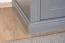 Kommode Lotofaga 20, Farbe: Grau / Walnuss - 112 x 101 x 48 cm (H x B x T)