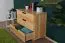 Kommode Kiefer massiv Vollholz natur 002 - Abmessung 80 x 100 x 47 cm (H x B x T)