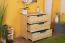 Kommode Kiefer massiv Vollholz natur 002 - Abmessung 80 x 80 x 42 cm (H x B x T)