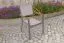 Gartensessel San Francisco Aluminium pulverbeschichtet in  graualuminium, Stuhlbespannung: hellgrau, 590 x 560 x 860 mm, Armlehnen aus Polywood