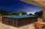 Rechteckiger Gartenpool Sunnydream 08, modern, 7,90 x 4,00 Meter, inklusive Poolleiter, Poolfolie, Boden- und Wandvlies, Edelstahl-Eckverbindungen