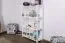 Regal Kiefer massiv Vollholz Weiß Junco 56A - Abmessung 125 x 80 x 30 cm (H x B x T)